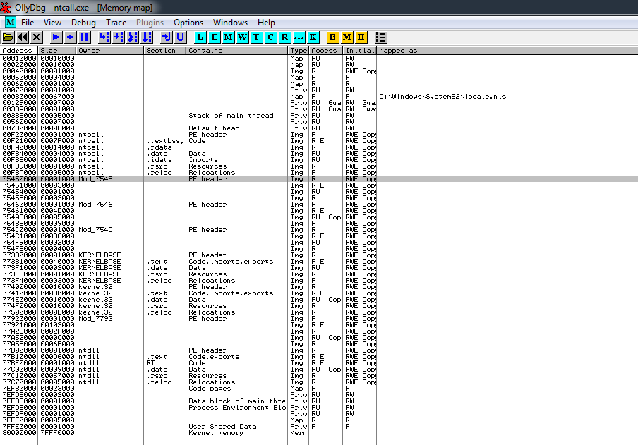 OllyDbg WOW64 Syscall