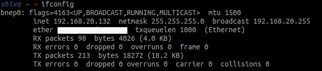 ifconfig