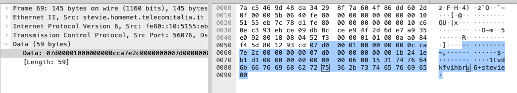 cleartext packets